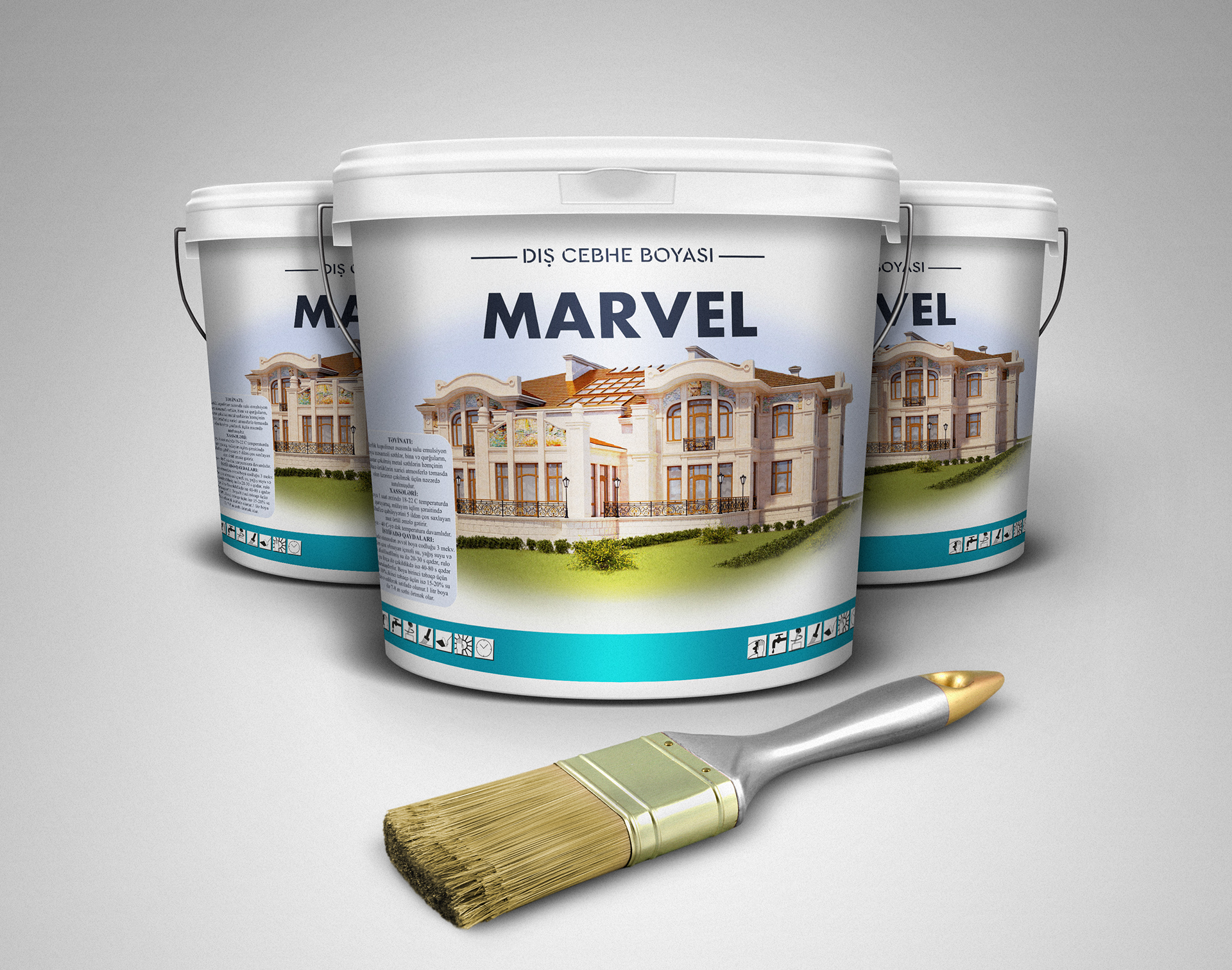 MARVEL Exterior Paint Packaging Design