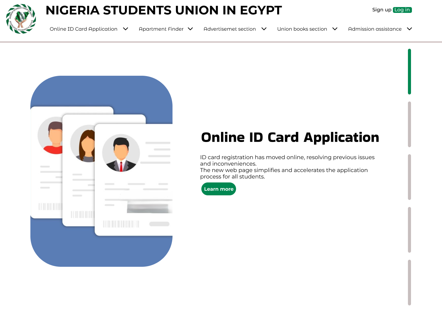 NSUE Platform interface